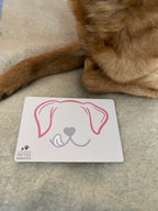 Carte parfumée canine